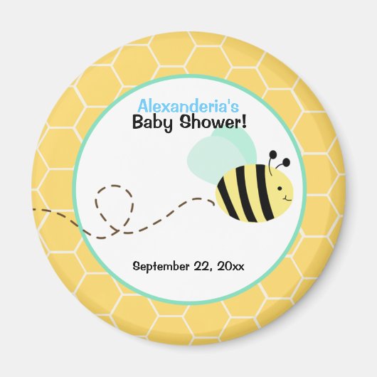 Bumble Bee Custom Favor Magnet (Voorkant)