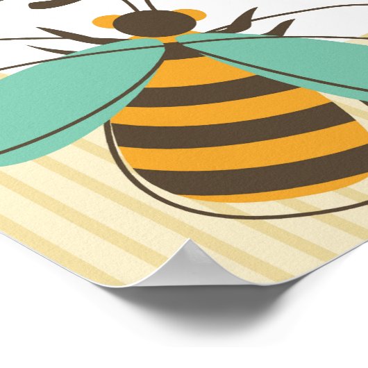 Bumble bee Custom Name Kind Poster (Hoek)