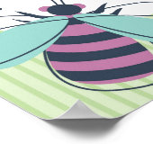Bumble bee Custom Name Kind Poster (Hoek)
