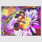 Bumble Bee Daisy Flower Garden Decoupage Tissuepapier (Voorkant)