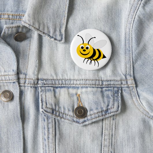 Bumble Bee Design Button (In situ)