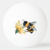 Bumble Bee die polen verzamelt Pingpongbal (Voorkant)