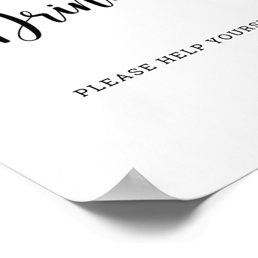 Bumble Bee - Drinken helpen jezelf Poster (Hoek)