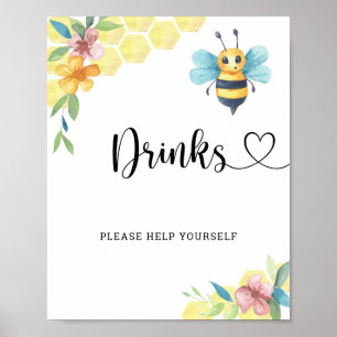 Bumble Bee - Drinken helpen jezelf Poster
