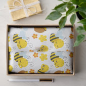 Bumble Bee en Bloemen Patroon Tissuepapier (Geschenk)