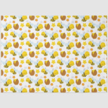 Bumble Bee en Bloemen Patroon