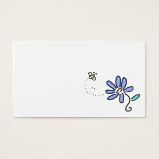 Bumble Bee en Blue Flower Visitekaartje