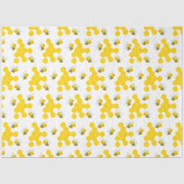 Bumble Bee en Honingraat Patroon Tissuepapier