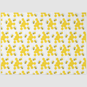 Bumble Bee en Honingraat Patroon Tissuepapier