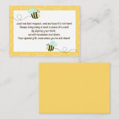 Bumble Bee Enclosure Book Request Cards Informatiekaartje (Voorkant / Achterkant)