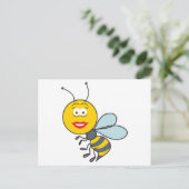 Bumble Bee Face Briefkaart (Staand voorkant)