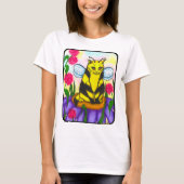 Bumble Bee Fairy Cat Fantasy Art Shirt (Voorkant)