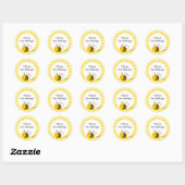 Bumble Bee Favor Stickers (Vel)