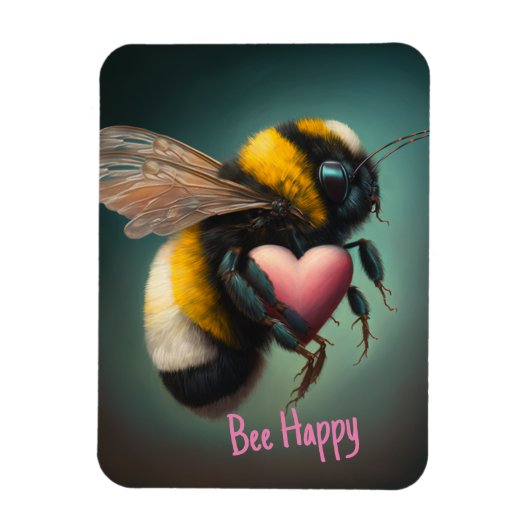 Bumble bee - fijn bij bijen - Flexibel magneet (Verticaal)