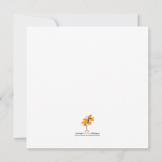 Bumble Bee First Bithday Invision Kaart (Achterkant)