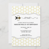 Bumble Bee First verjaardagsfeestje nodigt ONE uit Kaart (Voorkant)