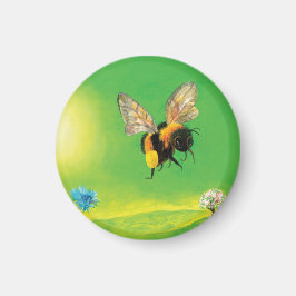 Bumble bee flight-illustration magneet