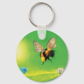 Bumble bee flight-illustration sleutelhanger (Achterkant)
