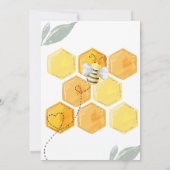 Bumble Bee Floral Vrijgezellenfeest Kaart (Achterkant)