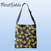 Bumble Bee Geel Daisy Honing Zwart Bloemen Crossbody Tas