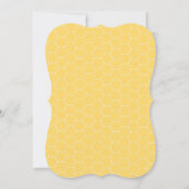 Bumble Bee Gellow Gender Neutrale Uitnodiging (Achterkant)