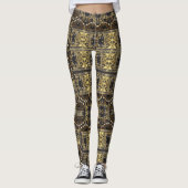 Bumble Bee Geo Leggings (Voorkant)