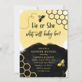 Bumble Bee Geslacht onthullen Kaart (Voorkant)