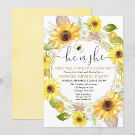 Bumble Bee Geslacht Onthullen Uitnodiging