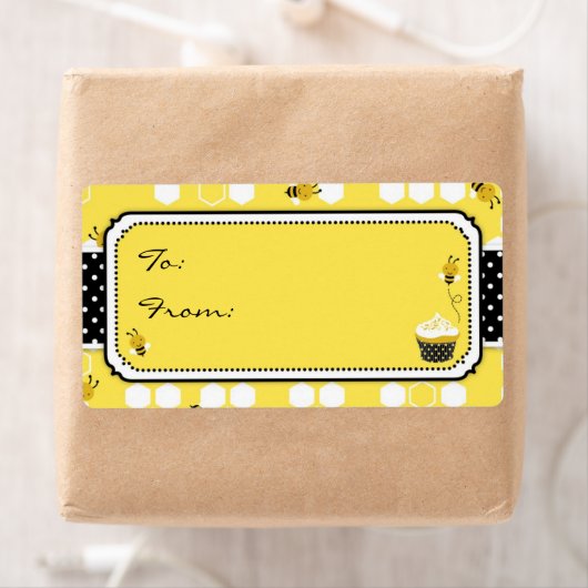 Bumble Bee Gift Label L (Insitu)