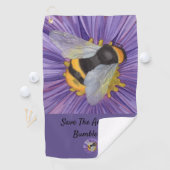 Bumble bee Gift voor haar oorspronkelijke Waterver Golfhanddoek (Insitu)
