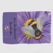 Bumble bee Gift voor haar oorspronkelijke Waterver Golfhanddoek (Horizontaal)