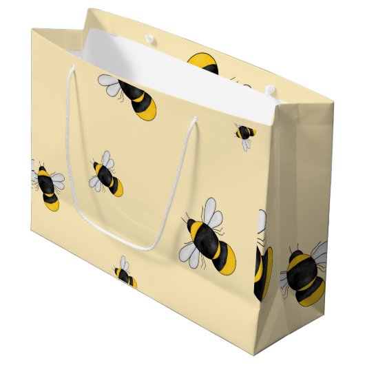 Bumble bee glossy cadeautas (Voorkant Gekanteld)
