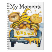 Bumble Bee, Gnome, Beer Spiral Notitieboek Fotoboe (Voorkant)