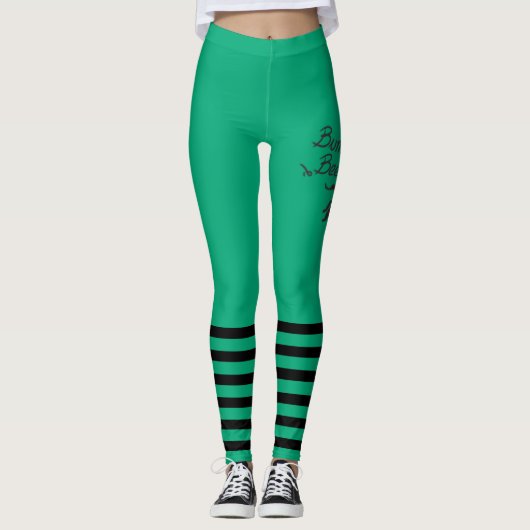 Bumble Bee green Leggings (Voorkant)
