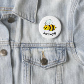Bumble Bee Happy Ronde Button 5,7 Cm (In situ)