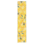 Bumble bee Honey Aesthetic Baby shower Runner Korte Tafelloper (Voorkant)