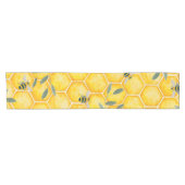 Bumble bee Honey Aesthetic Baby shower Runner Korte Tafelloper (Horizontaal)