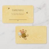 Bumble bee Honey Beer Gender Neutral Baby shower Informatiekaartje (Voorkant / Achterkant)