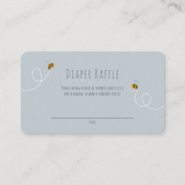 Bumble bee Honey Beer Gender Neutral Baby shower Informatiekaartje