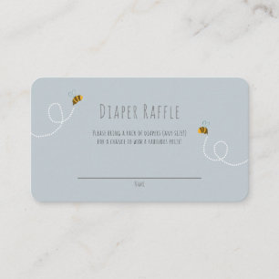 Bumble bee Honey Beer Gender Neutral Baby shower Informatiekaartje