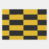 Bumble Bee, Honey Comb, Stripes & Stippen Inpakpapier Vel (Voorkant 2)