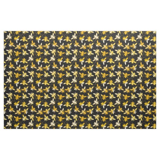 Bumble Bee Honey Pattern Stof (Fat Quarter)