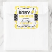 Bumble Bee Honeycomb Baby shower Label (Tas)