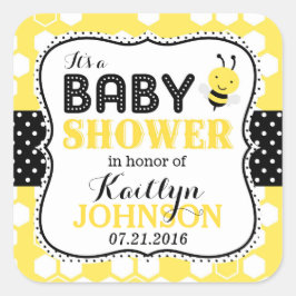 Bumble Bee Honeycomb Baby shower Label