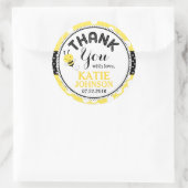 Bumble Bee Honeycomb Baby shower Label (Tas)