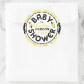 Bumble Bee Honeycomb Baby shower Label (Tas)