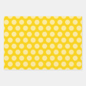Bumble Bee Honingraat, Stippen en Stripes Patterns Inpakpapier Vel (Voorkant 2)