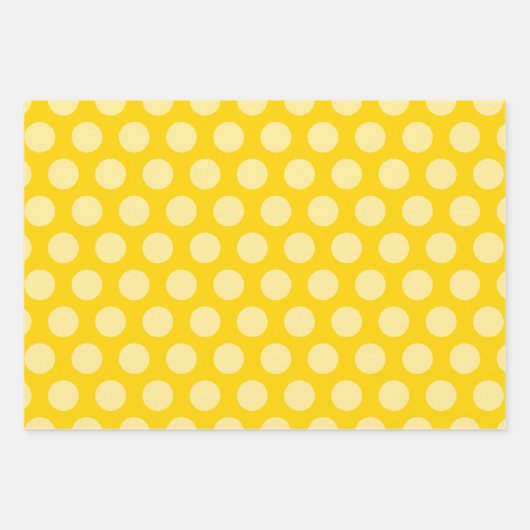 Bumble Bee Honingraat, Stippen en Stripes Patterns Inpakpapier Vel (Voorkant 2)