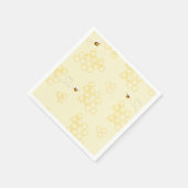 Bumble bee honingraten minimalistische verjaardag servet (Hoek)