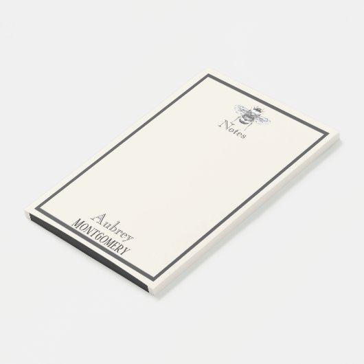  Bumble Bee illustratie | Gepersonaliseerd Post-it® Notes (Schuin)